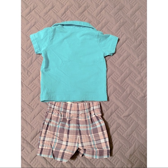 🔴Carter’s Elephant Shorts & Polo Outfit - Picture 4 of 5